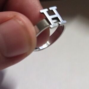 Letter H ring